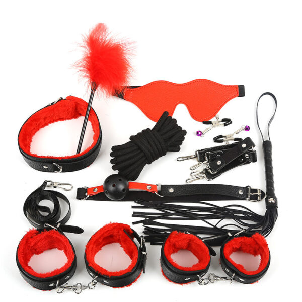 Red Plush Whip Set