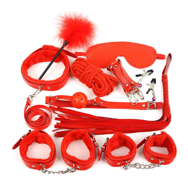 Red Plush Whip Set