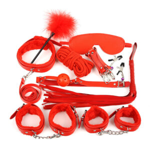Red Plush Whip Set