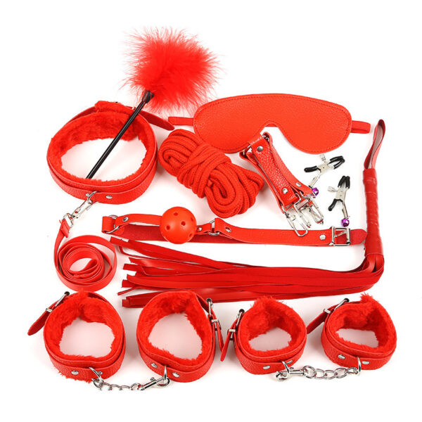 Red Plush Whip Set