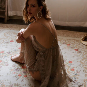 Lace long pajamas
